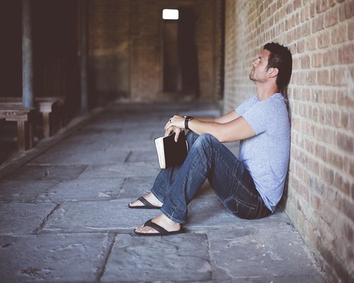 person resting after a regular workday